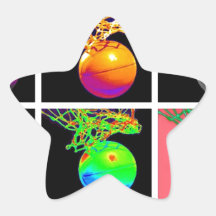 Pop Art Basketball Star Sticker