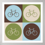 Pop Art Bicycling Poster