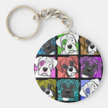 Pop Art Boxer Key Chain