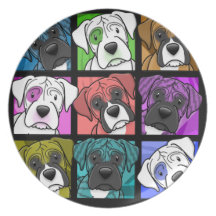 Pop Art Boxer Plate