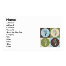 Pop Art Broadcasting Business Cards