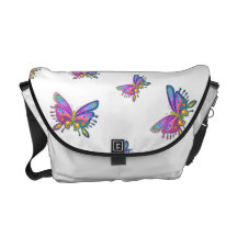 Pop Art BUTTERFLY MESSENGER BAG