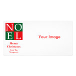 Pop Art Christmas NOEL Customized Photo Card