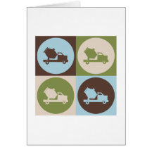 Pop Art Concrete Greeting Cards