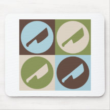 Pop Art Cutting Meat Mouse Mat