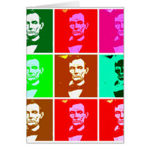Pop Art .esque Abraham Lincoln Cards