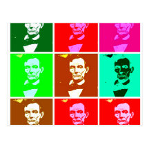 Pop Art .esque Abraham Lincoln Postcards