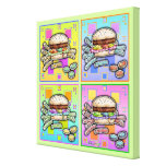 Pop Art HAMBURGER Gallery Wrapped CANVAS