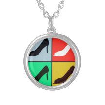 Pop Art High Heel Pumps Necklaces