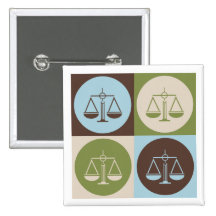 Pop Art Law Pinback Buttons