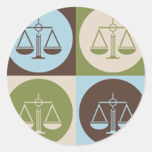 Pop Art Law Sticker