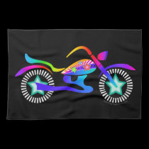 Pop Art MOTORCYCLE American MoJo Kitchen Towel kitchen towels