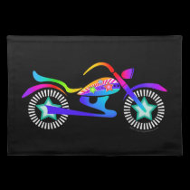 Pop Art MOTORCYCLE American MoJo Placemat placemats