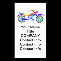 Pop Art MOTORCYCLE BUSINESS CARD or Gift Tags business cards
