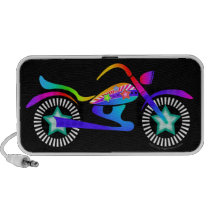 Pop Art MOTORCYCLE Doodle speakers