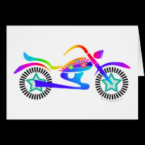 Pop Art MOTORCYCLE Greeting or Note Card cards