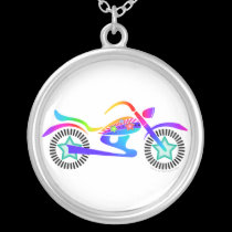 Pop Art MOTORCYCLE Necklace necklaces