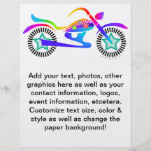 Pop Art MOTORCYCLE Promotional Flyer