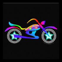 Pop Art MOTORCYCLE Rally - Festival Invitation invitations