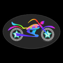 Pop Art MOTORCYCLE Sticker stickers