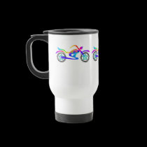 Pop Art MOTORCYCLE TRAVEL MUG mugs
