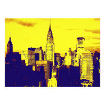 Pop Art New York City Invitation