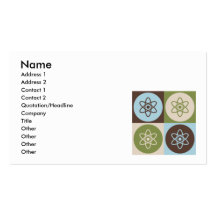 Pop Art Physics Business Cards