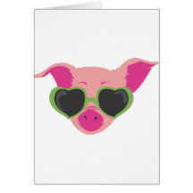 Pop art Piggy Card