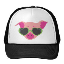 Pop art Piggy Mesh Hats