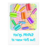 Pop Art Pop-sicles Invitations