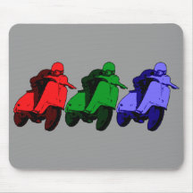 Pop Art RGB Scooter racer Mousepad