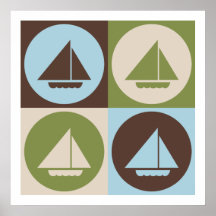 Pop Art Sailing Poster