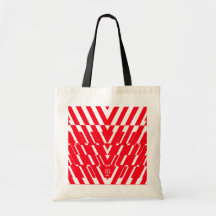 Pop Art Shatter Red Bag