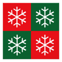 Pop Art Snowflakes * Custom Announcement