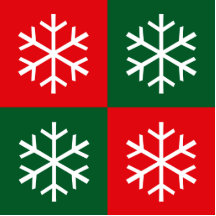 Pop Art Snowflakes Cut Out
