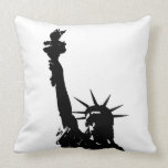 Pop Art Statue of Liberty American MoJo Pillow