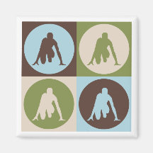 Pop Art Track Fridge Magnet