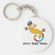 pop gecko tribal keychain