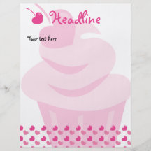 Pop Heart Cupcake Full Color Flyer