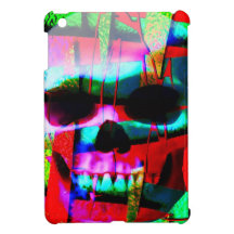 Pop Plaid Skull iPad Mini Cases
