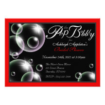 "Pop the Bubbly" Classy Bridal Shower Invitations
