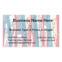 Popcorn Cotton Candy Fair Flags Business Card