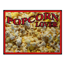 Popcorn Lover Gifts and Apparel Post Cards