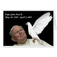 Pope John Paul II Greeting Card