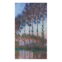 Poplars on the Banks of the River Epte - Monet Business Cards