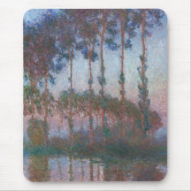 Poplars on the Banks of the River Epte - Monet Mousepad
