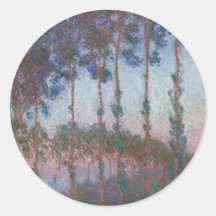 Poplars on the Banks of the River Epte - Monet Stickers