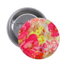 Poppies and Sunshine. Floral Print. Pin