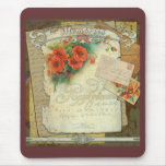 Poppies Memories and French Script Mousepads