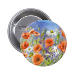 'Poppies n Daisies' Button